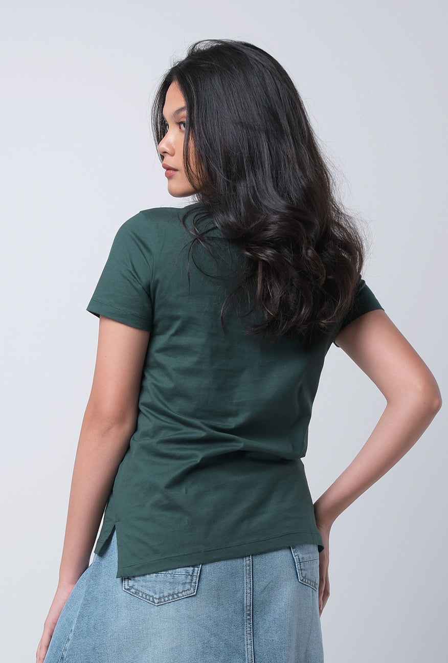 T-Shirt Lengan Pendek Kalila Green