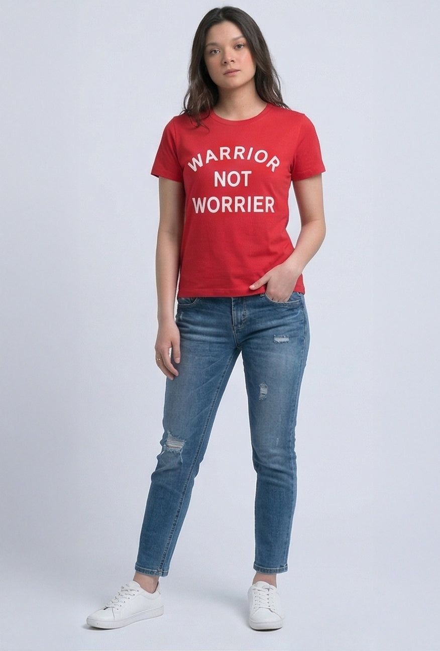 T-Shirt Lengan Pendek Rewhite Red