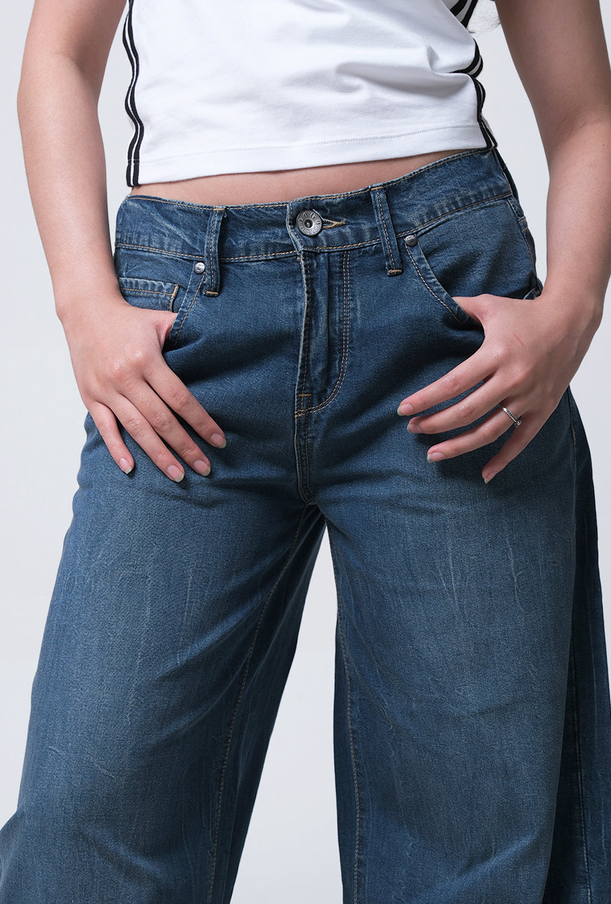 Jeans Loose Camilla Medium Blue