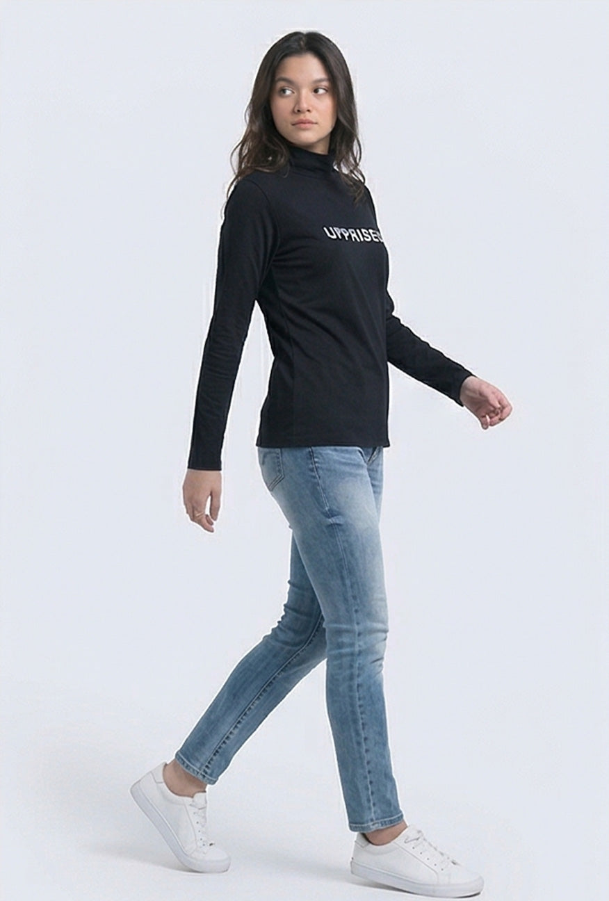 T-Shirt Lengan Panjang Kalea Black