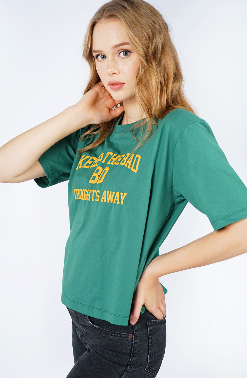T-Shirt Regular Lengan Pendek Jovanka Green