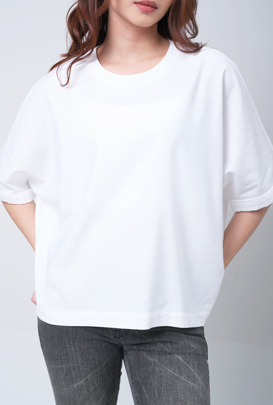 Kemeja Lengan Pendek Florence Offwhite