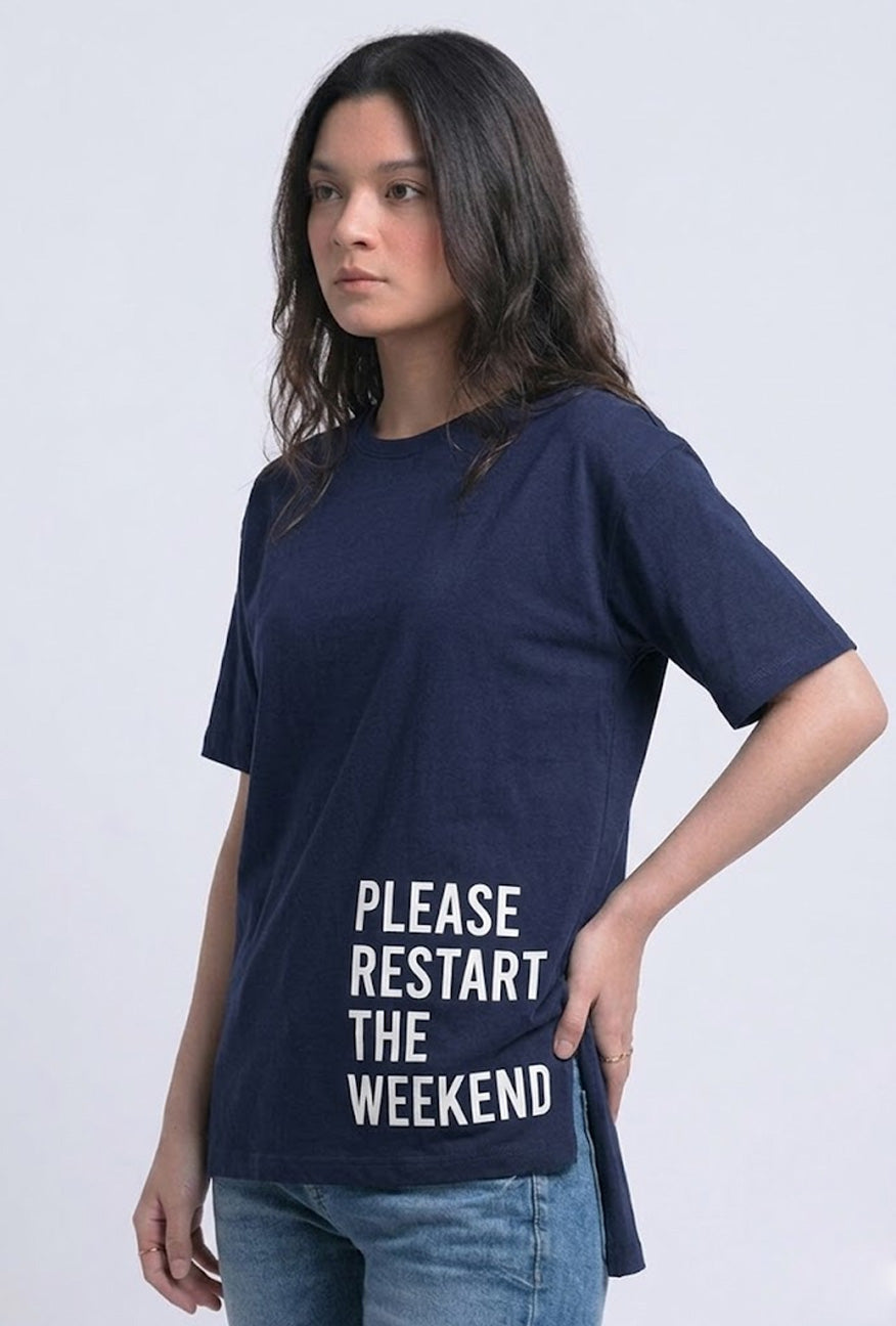 T-Shirt Lengan Pendek Atreus Navy
