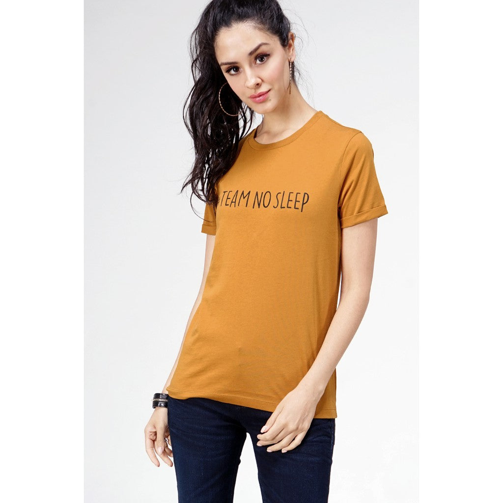 T-Shirt Lengan Pendek Marvosa Dark Mustard