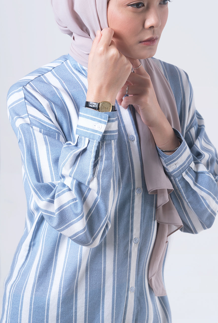 Dress Tunik Sabila Blue White