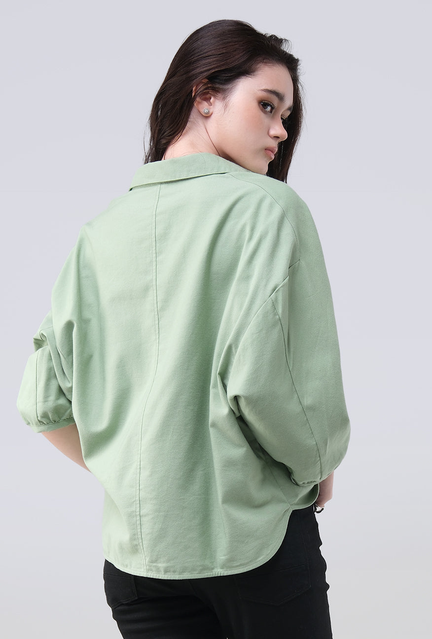 Kemeja Shenny Green
