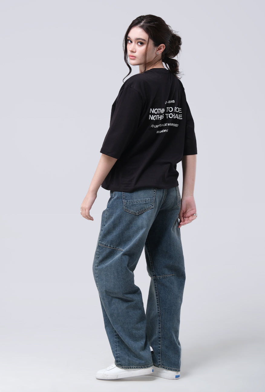 T-Shirt Lengan Pendek Mirelle Black