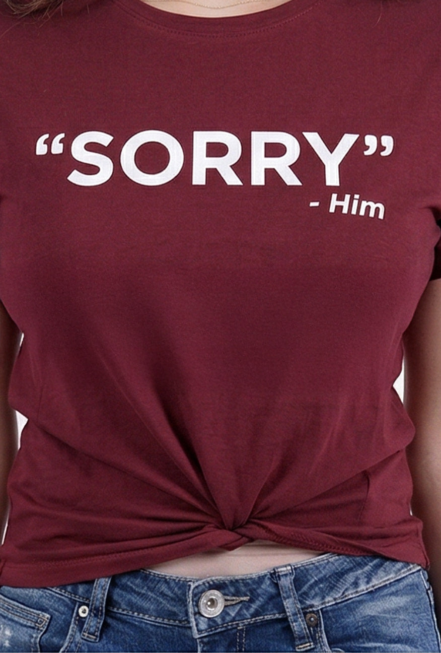 T-Shirt Lengan Pendek Him Maroon