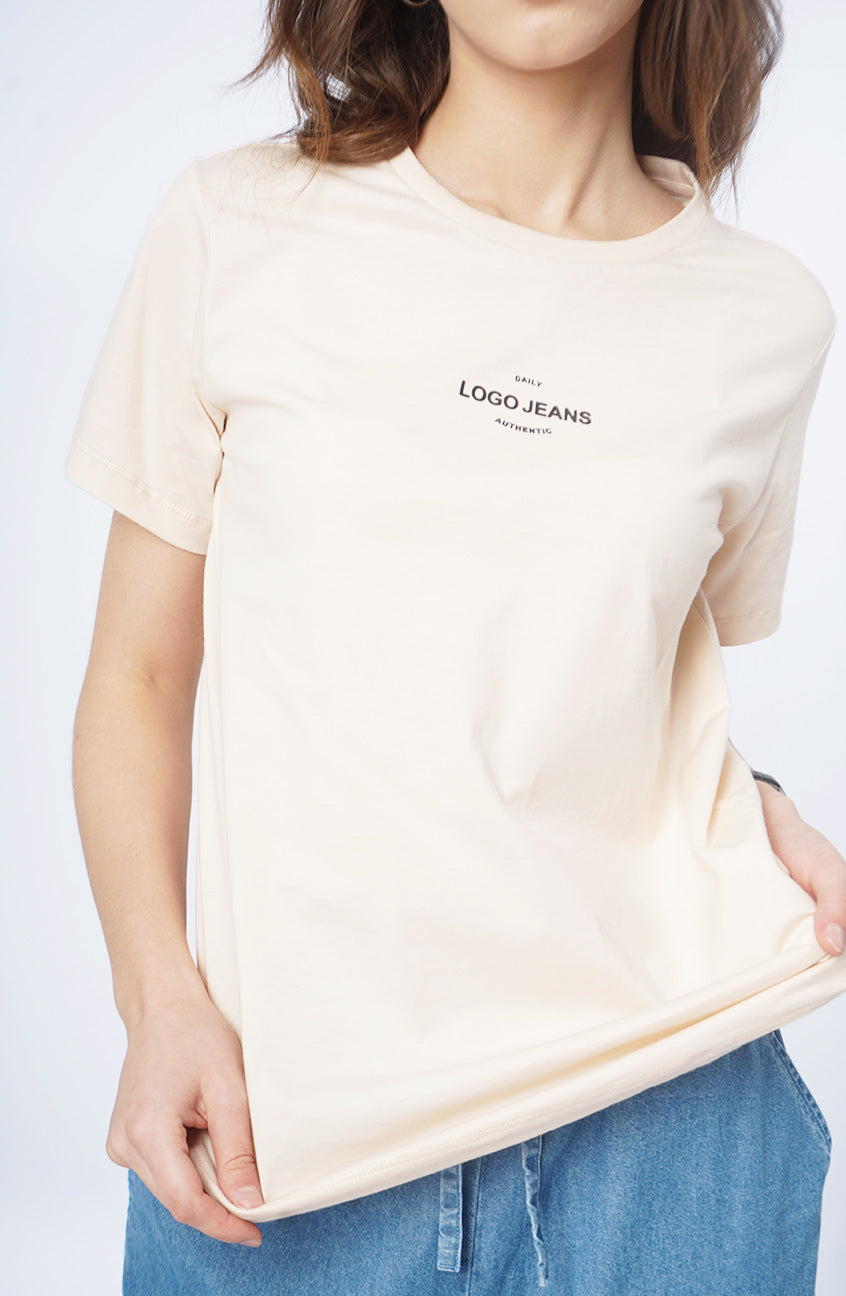 T-Shirt Lengan Pendek Citta Ecru Cream