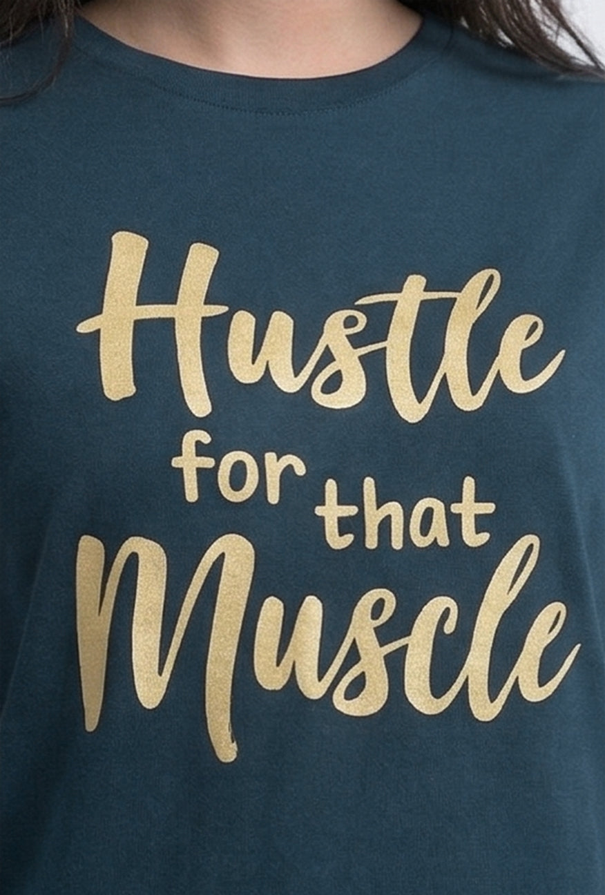 T-Shirt Lengan Pendek Muscle Dark Green