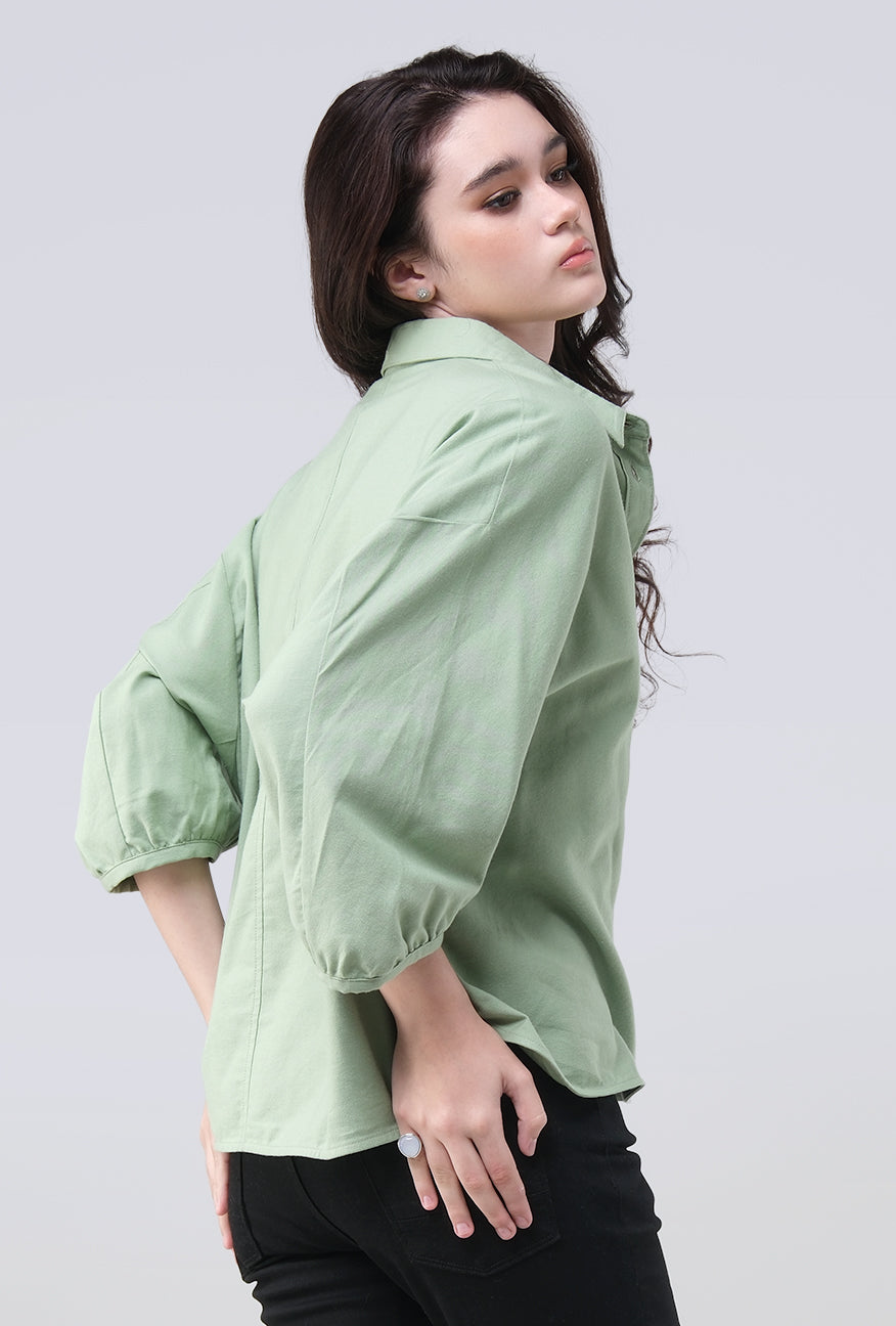 Kemeja Shenny Green