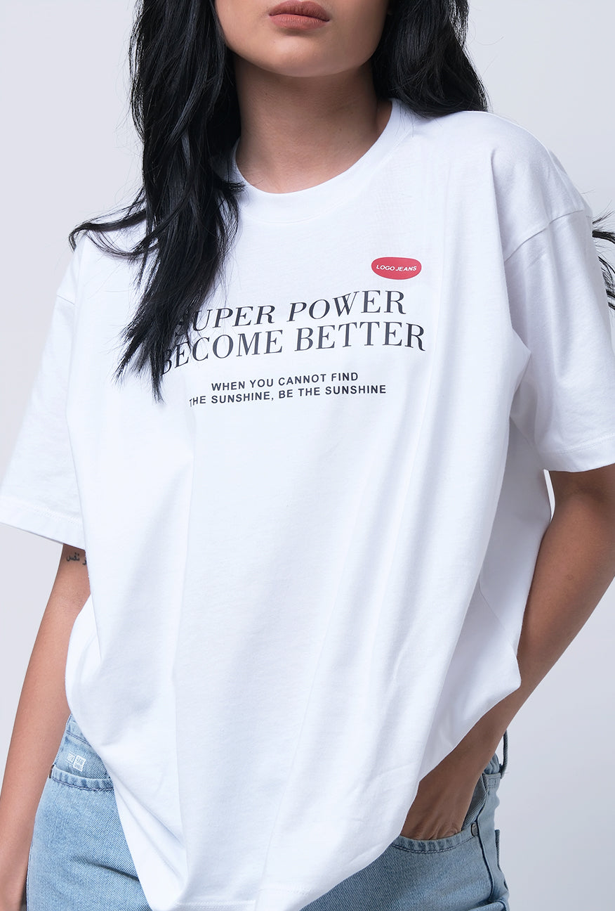 T-Shirt Oversized Xyla Offwhite