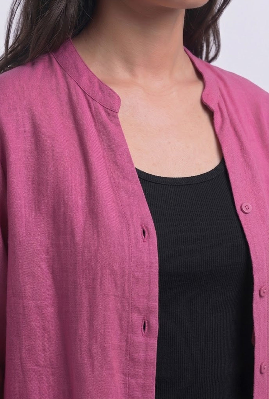 Dress Lengan Panjang Antie Pink