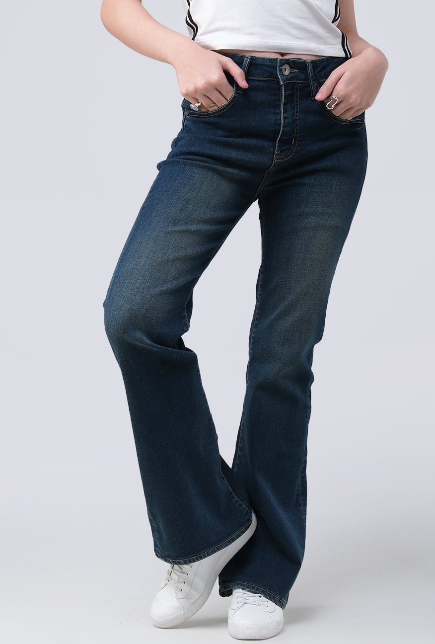 Jeans Bootcut Hara Medium Blue