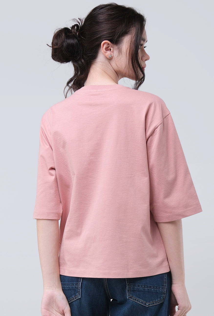 T-Shirt Lengan Pendek Lavilla Pink