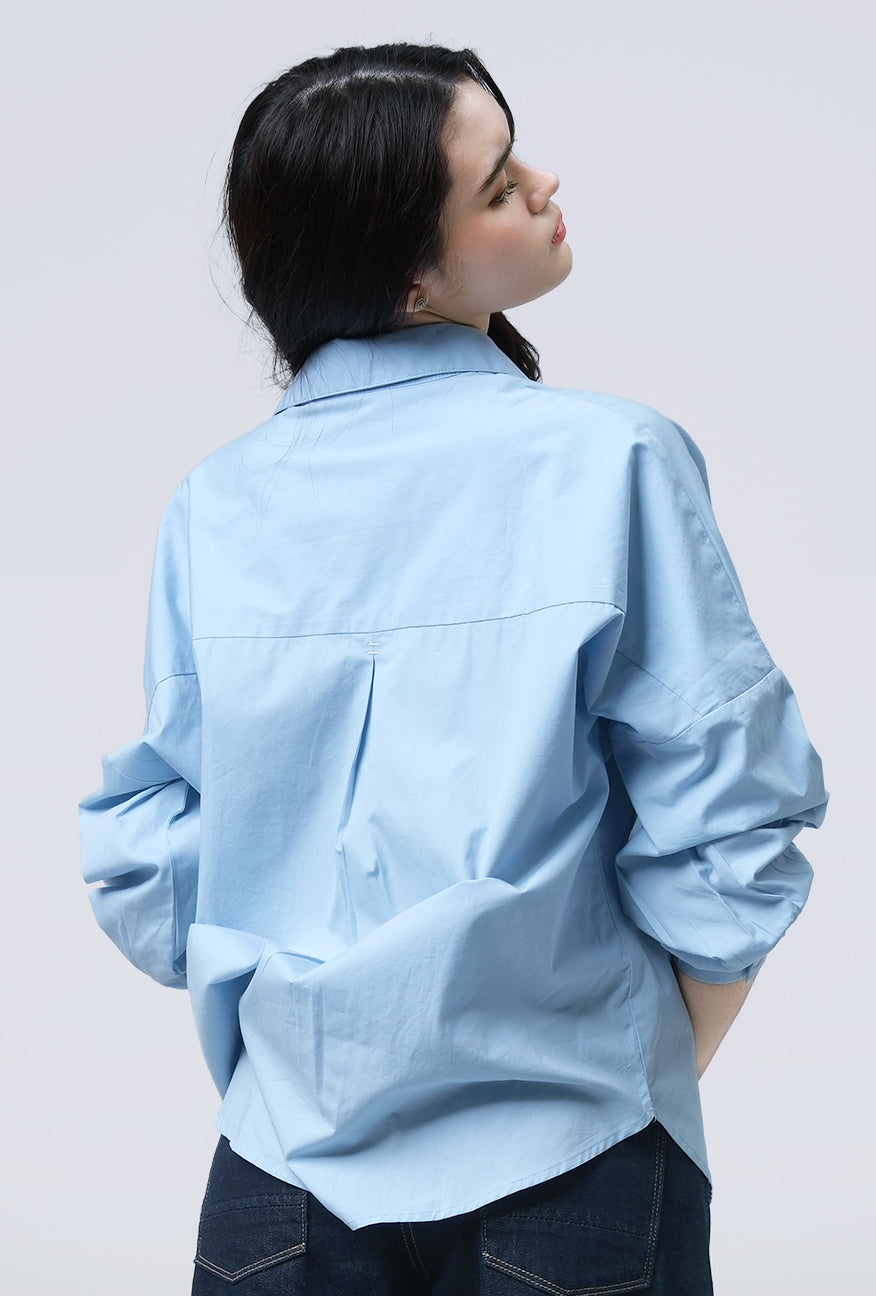 Kemeja Belqa Light Blue Exclusive Online
