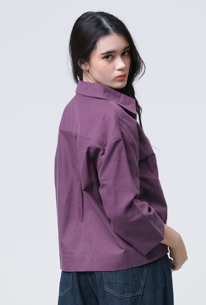 Kemeja Loginza Burgundy Exclusive Online