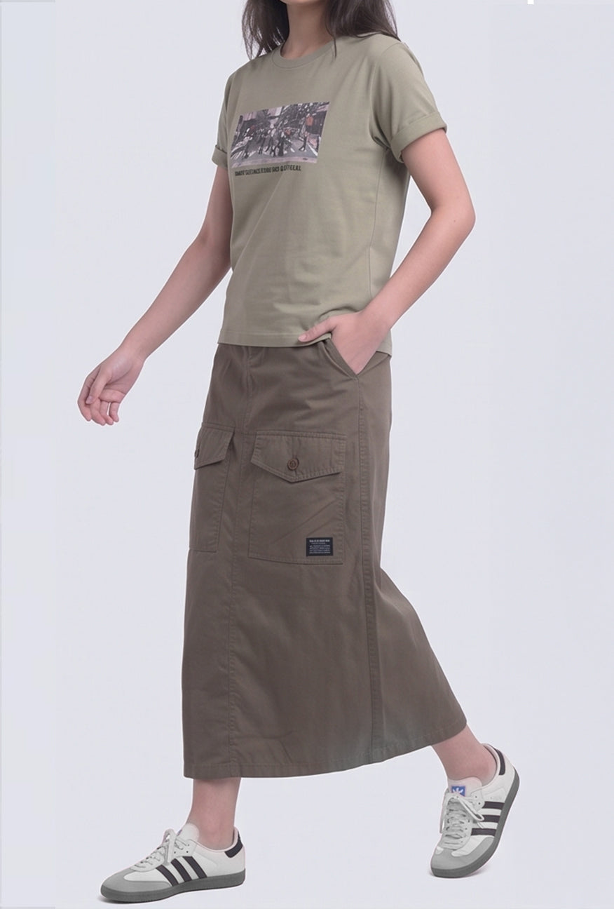 Rok Panjang Xavlera Olive