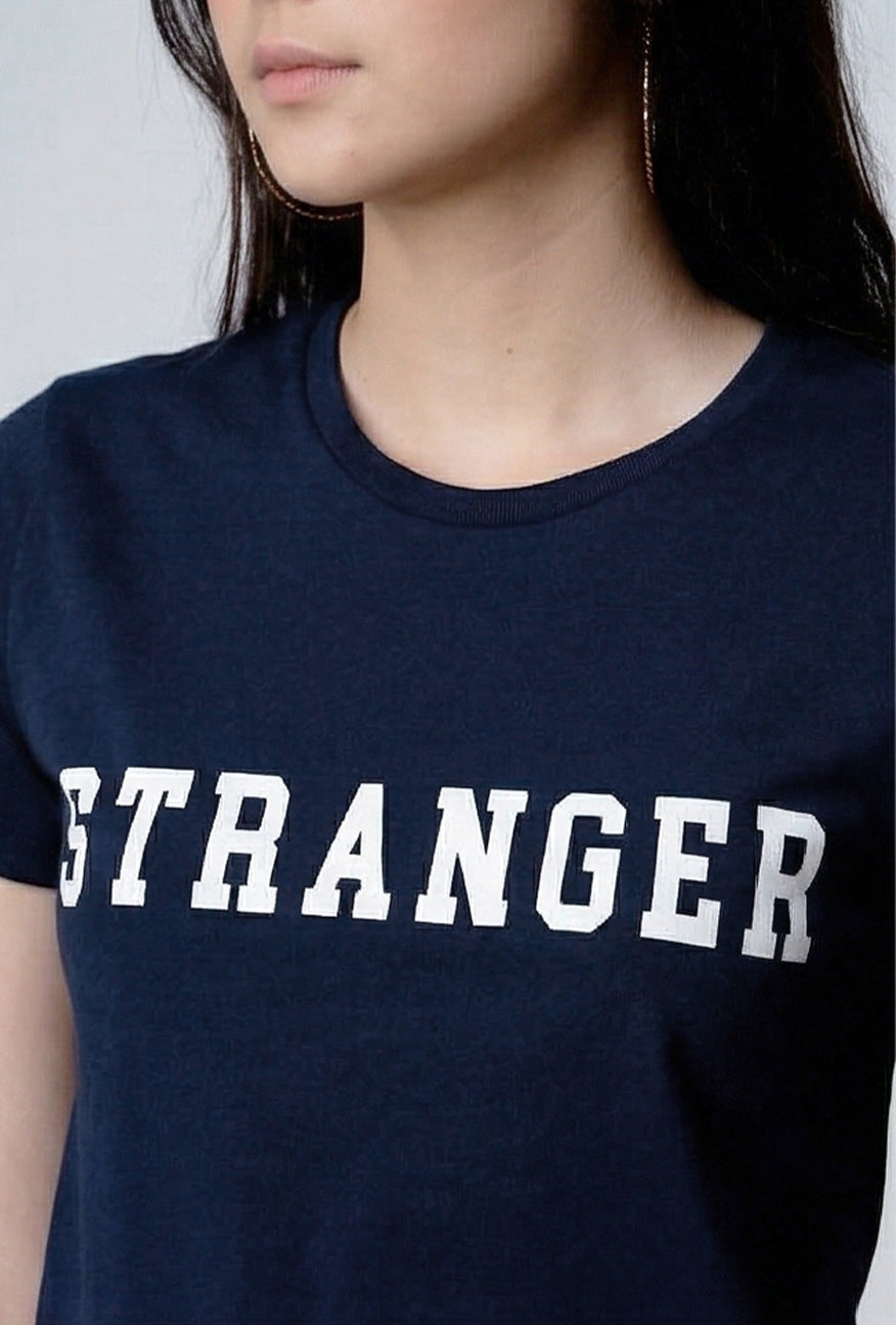 T-Shirt Lengan Pendek Cato Navy