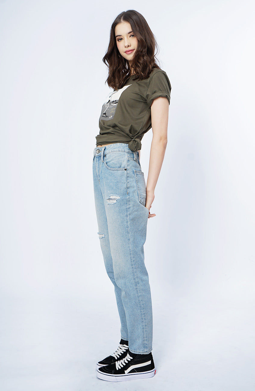 T-Shirt Lengan Pendek Dyra Olive