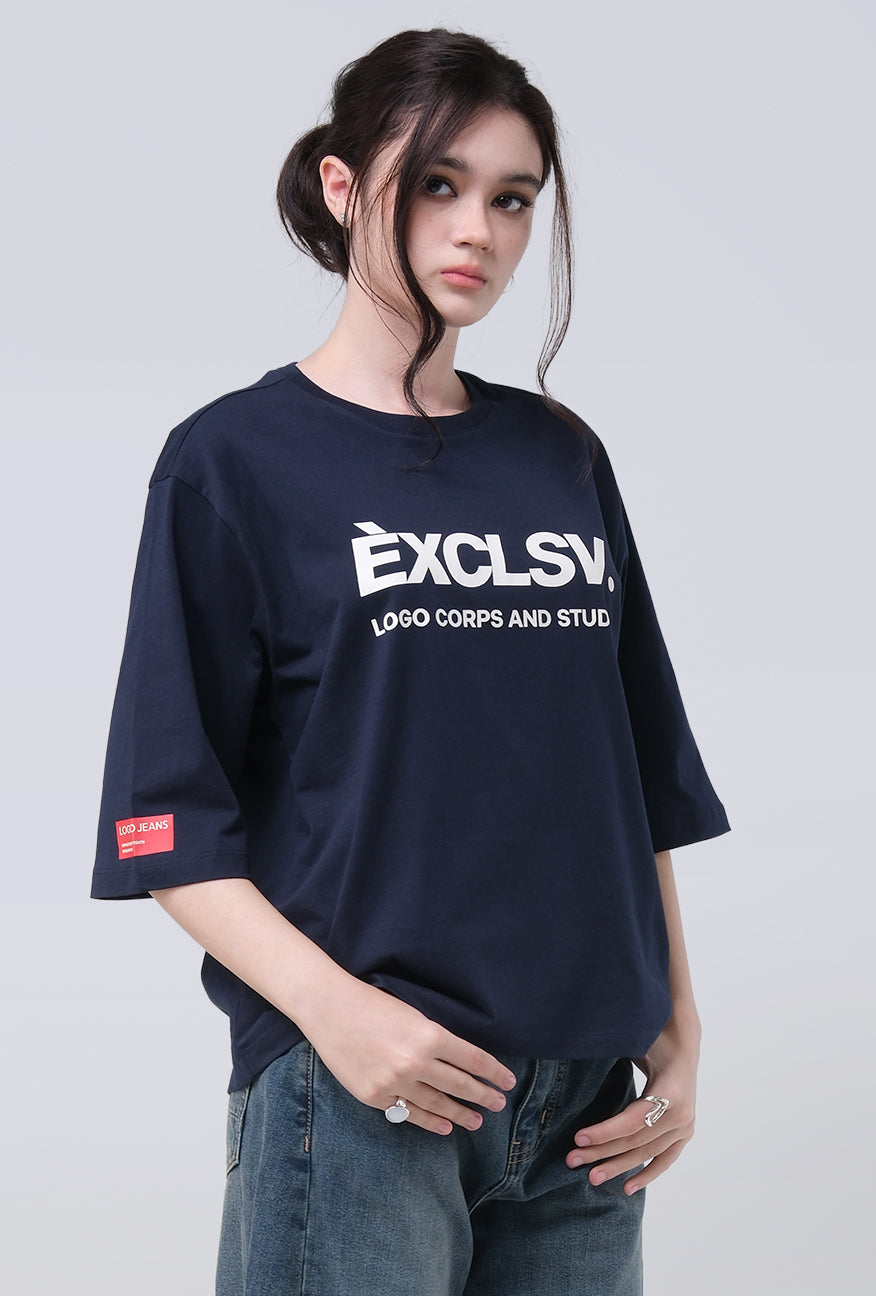 T-Shirt Lengan Pendek Nalani Navy