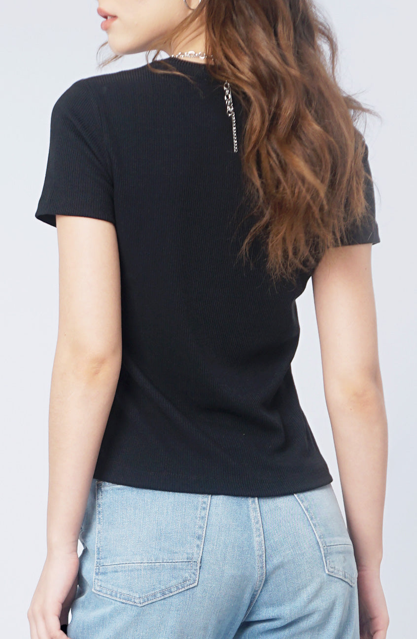 T-Shirt Lengan Pendek Bona Black