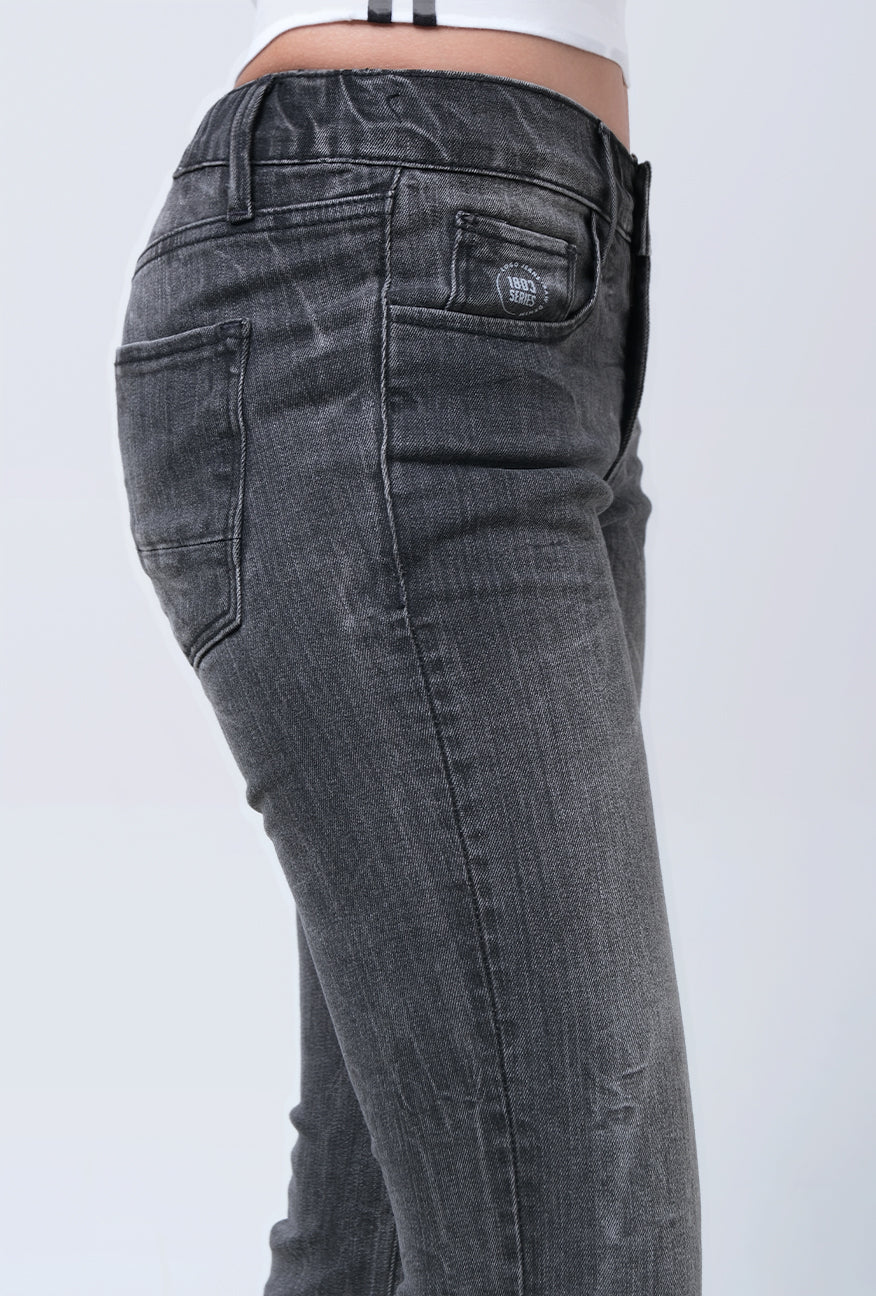 Jeans Bootcut J6 Series Grey With Handmade