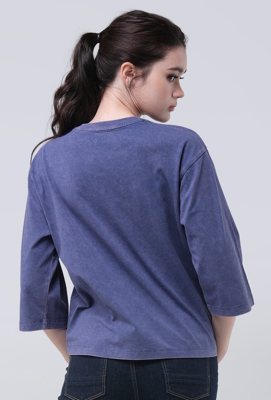 T-Shirt Lengan Pendek Marinza Blue