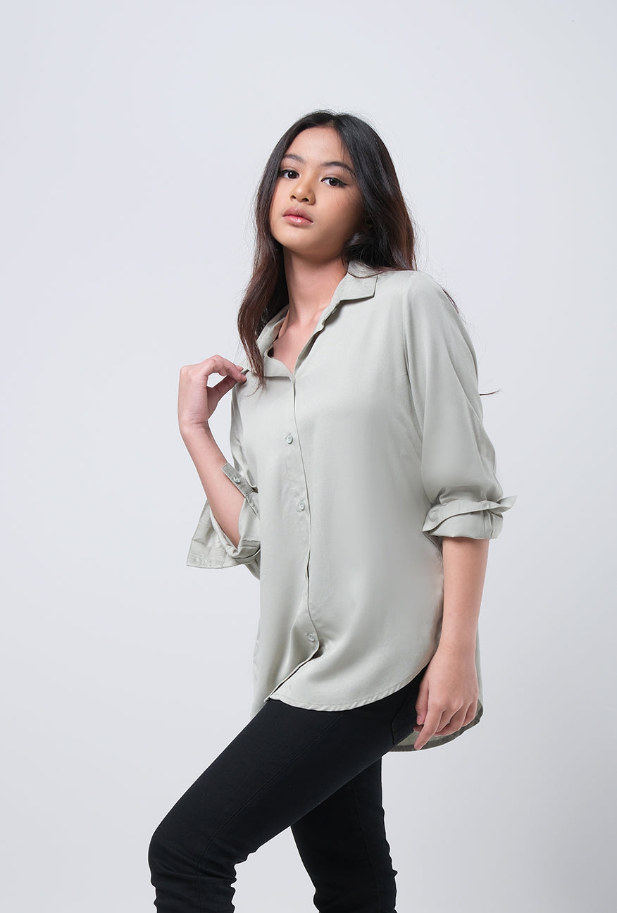 Kemeja Lengan Panjang Claudia Sage