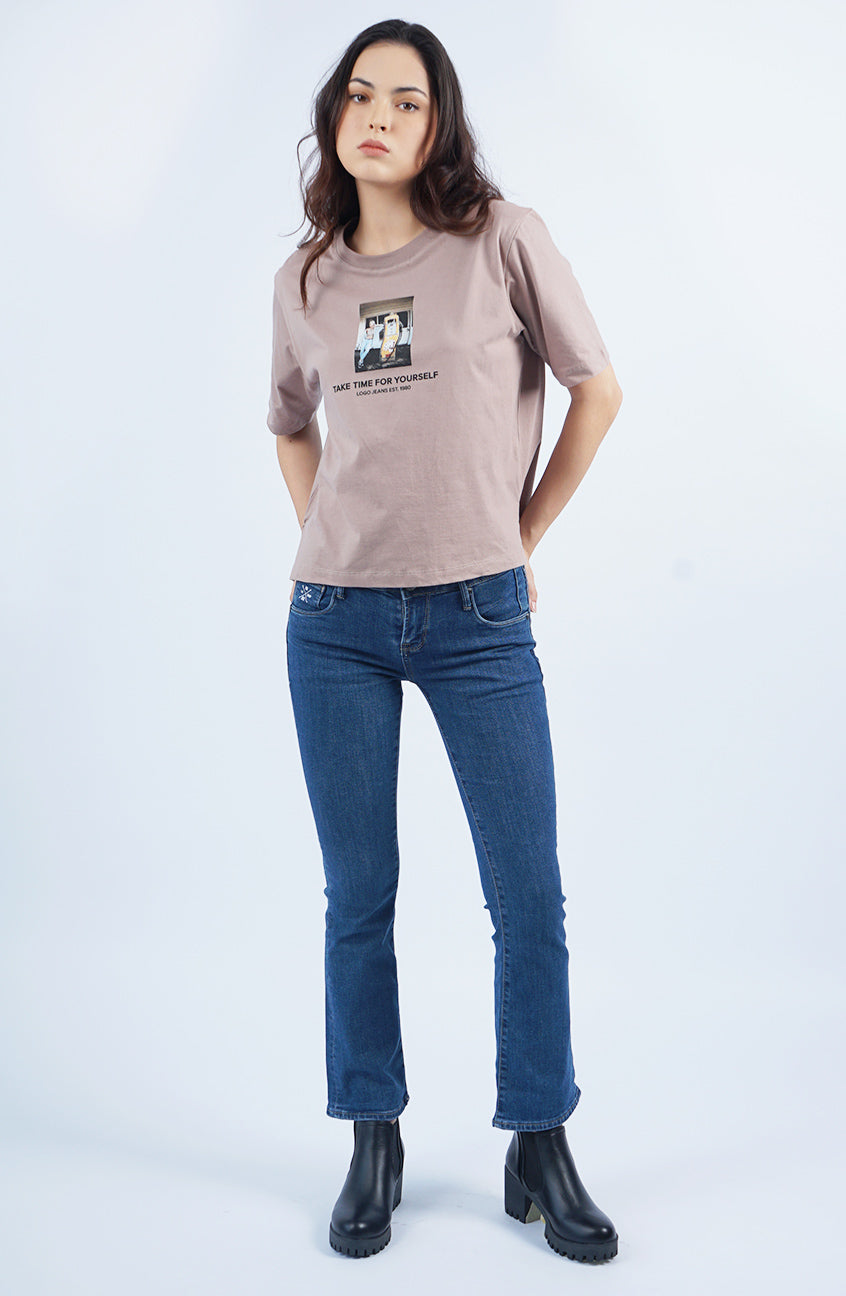 T-Shirt Lengan Pendek Calandra Brown