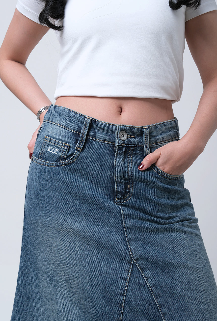Rok Panjang Luna Medium Blue