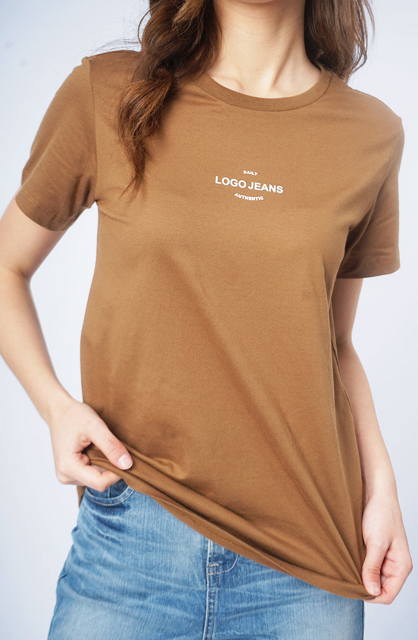 T-Shirt Lengan Pendek Citta Brown