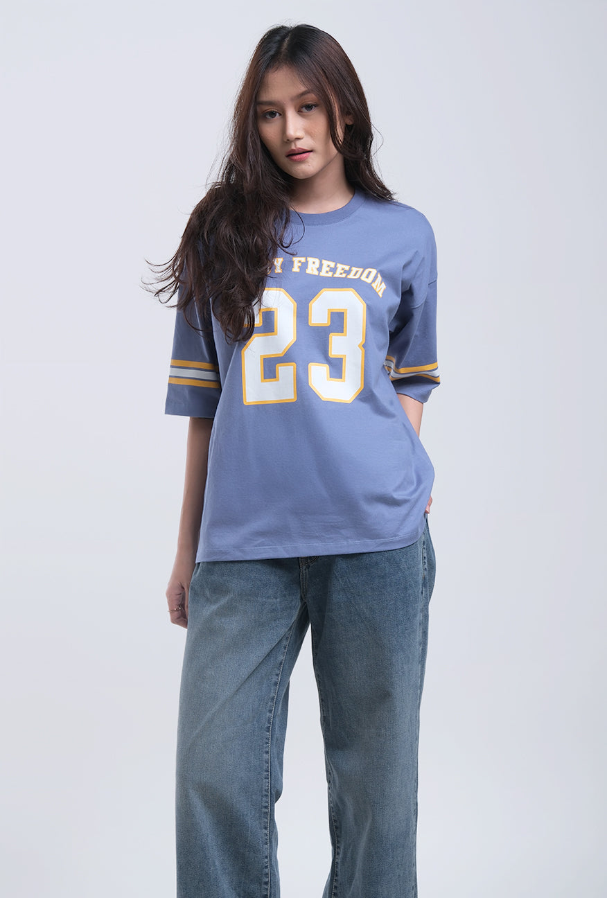 T-Shirt Lengan Pendek Kimora Blue Exclusive Online