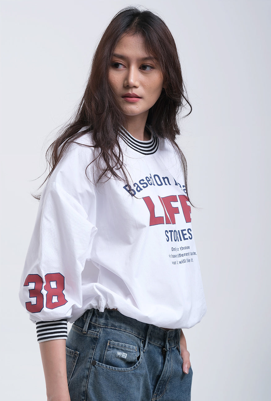 Blouse Lengan Panjang Cevarla White 2.0