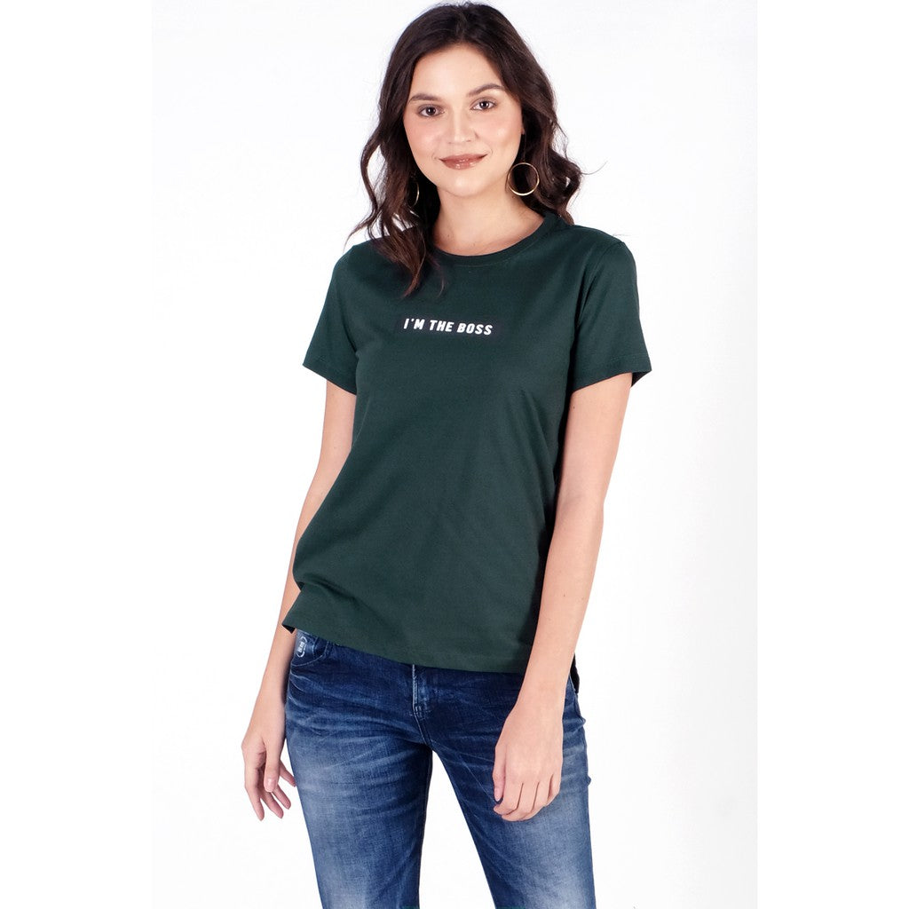 Logo Jeans Etikles Green Tee  12702L4GN