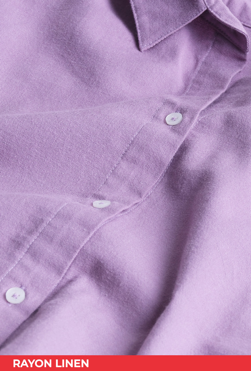 Kemeja Lengan Panjang Shenny Lavender
