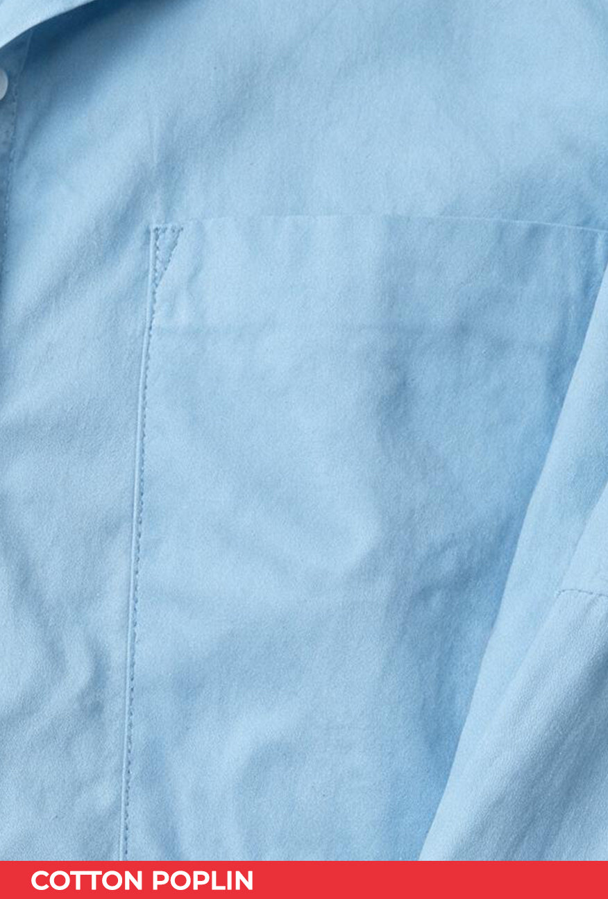 Kemeja Belqa Light Blue Exclusive Online