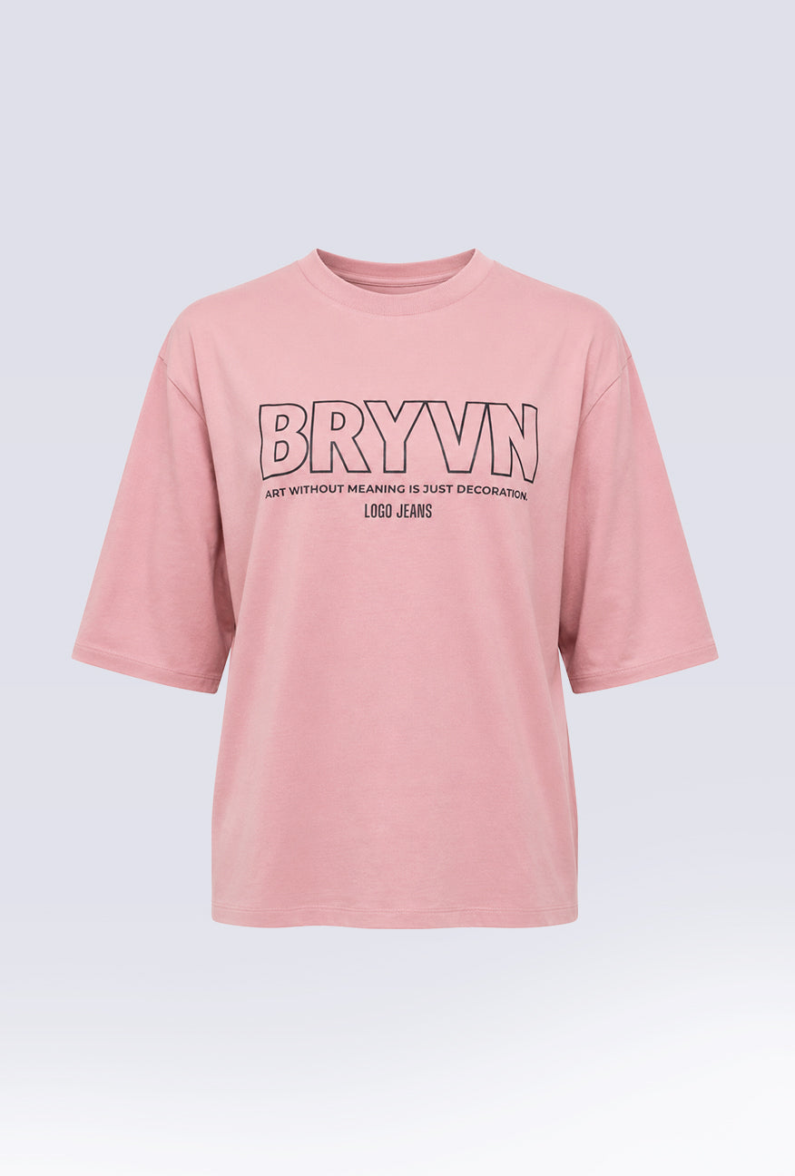 T-Shirt Lengan Pendek Lavilla Pink