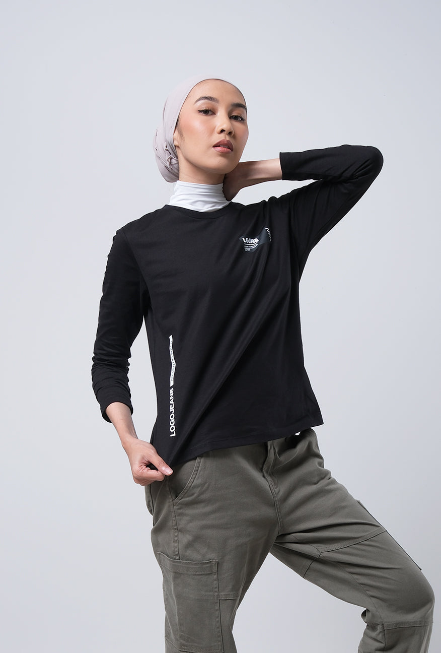 T-Shirt Basic Lengan Panjang Abel