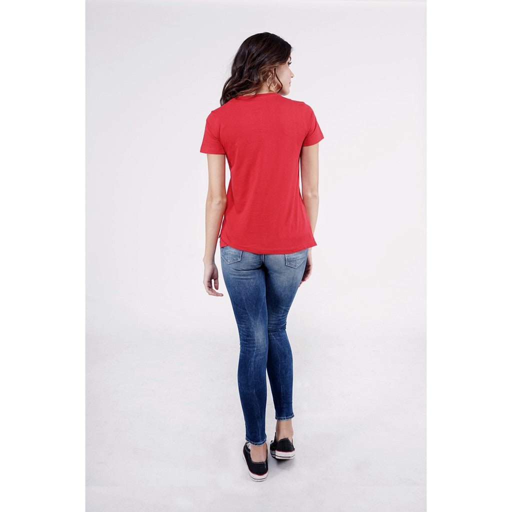 T-Shirt Lengan Pendek Wrong Red