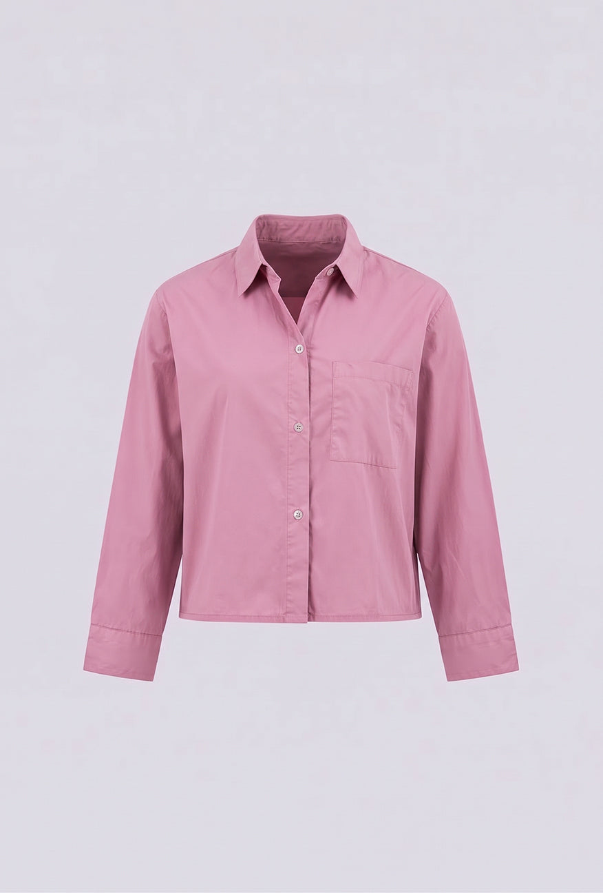 Kemeja Lengan Panjang Selra Pink Exclusive Online
