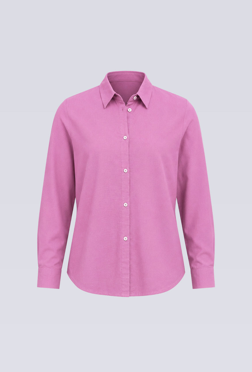 Kemeja Lengan Panjang Mellie Orchid Purple