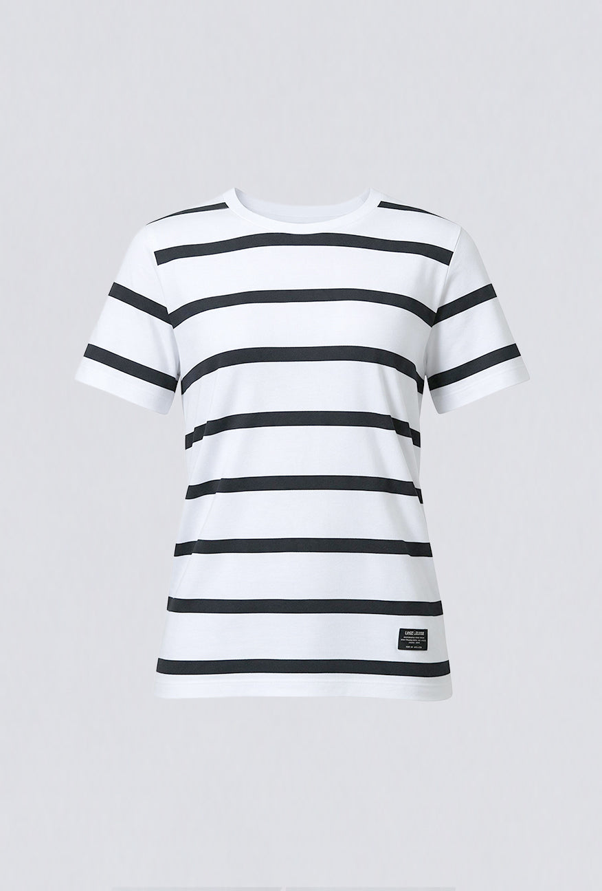 T-Shirt Lengan Pendek Kalene White Black