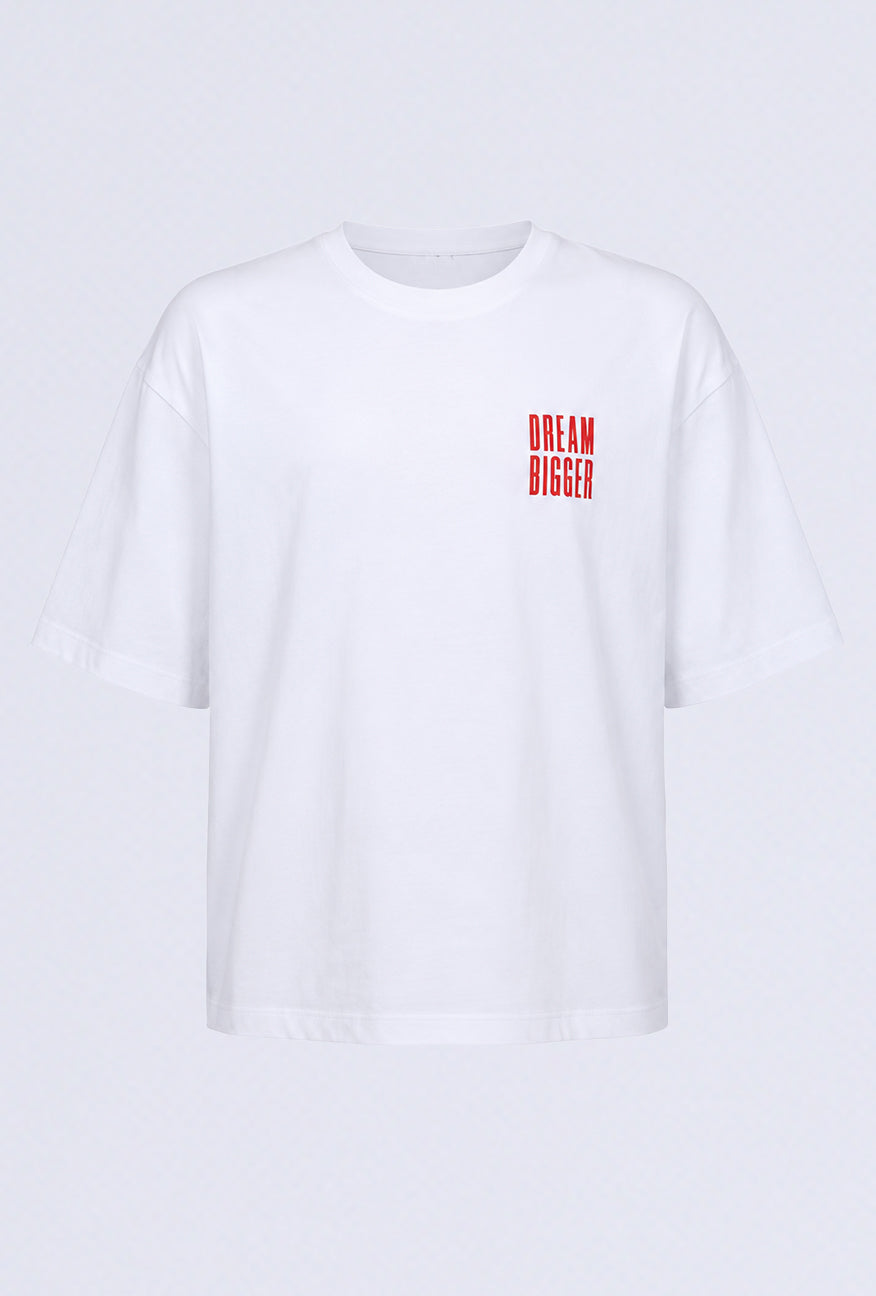 T-Shirt Lengan Pendek Maurine White