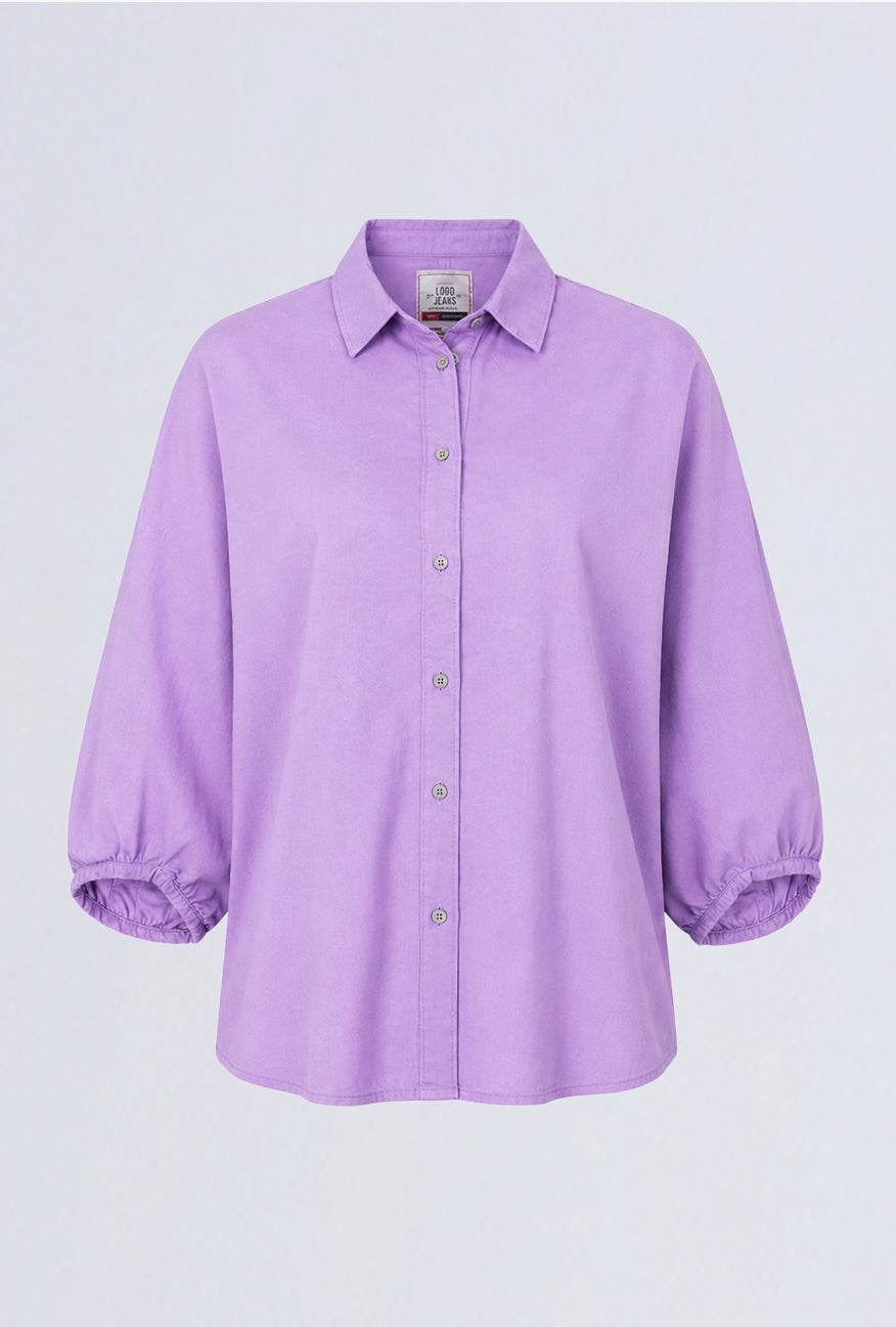 Kemeja Lengan Panjang Shenny Lavender