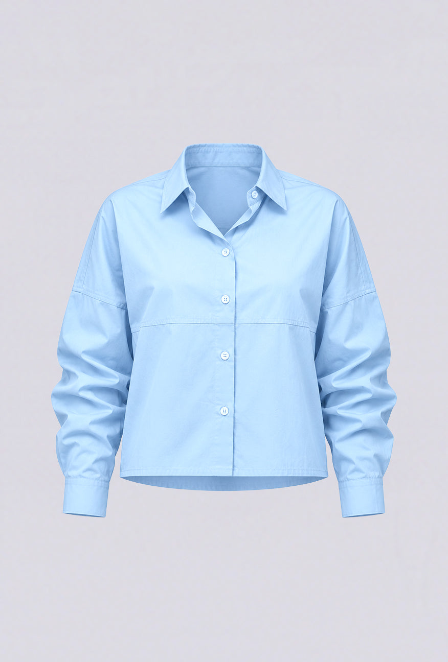 Kemeja Qara Light Blue Exclusive Online