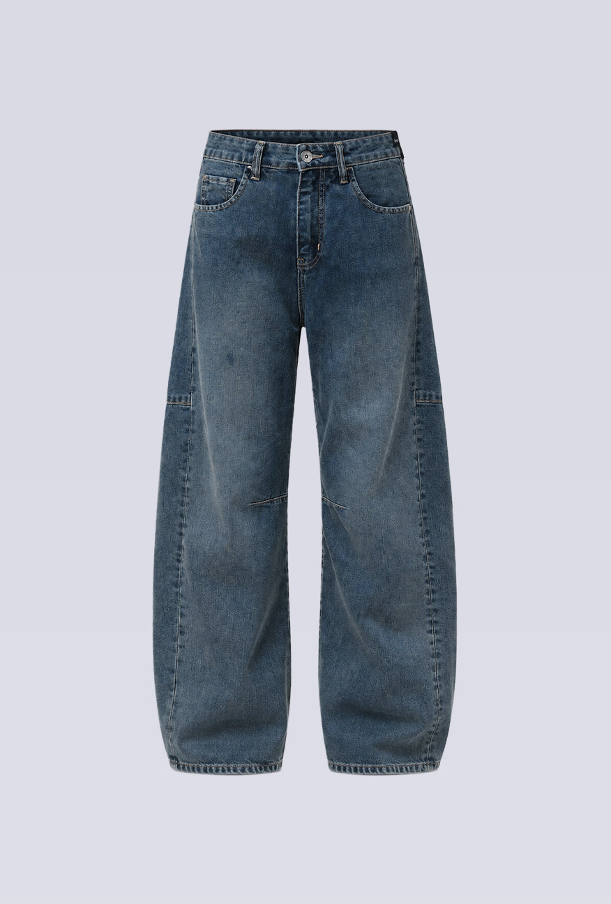 Jeans Barrel Sora Medium Blue