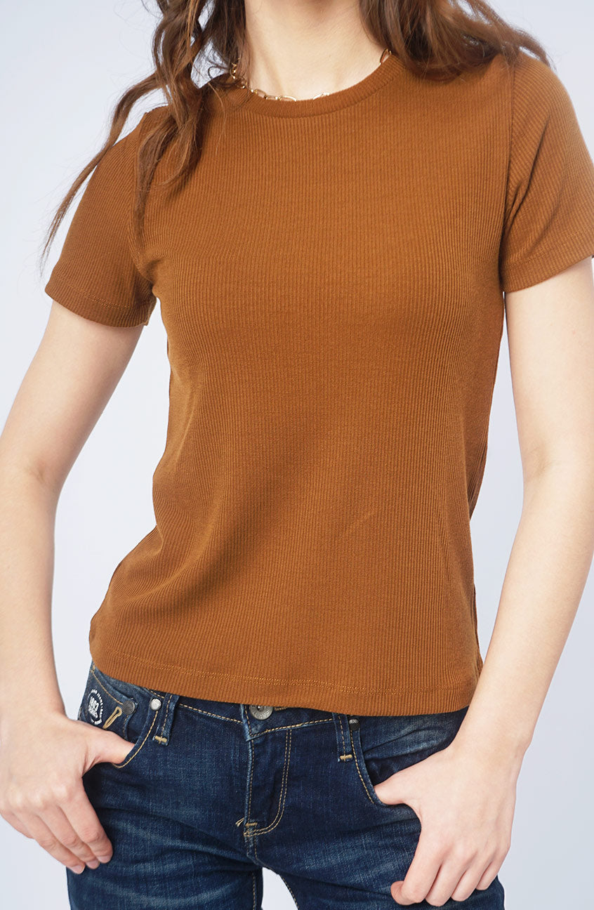 T-Shirt Lengan Pendek Bona Brown