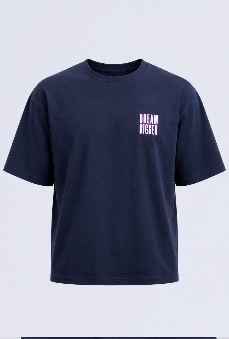 T-Shirt Lengan Pendek Maurine Navy