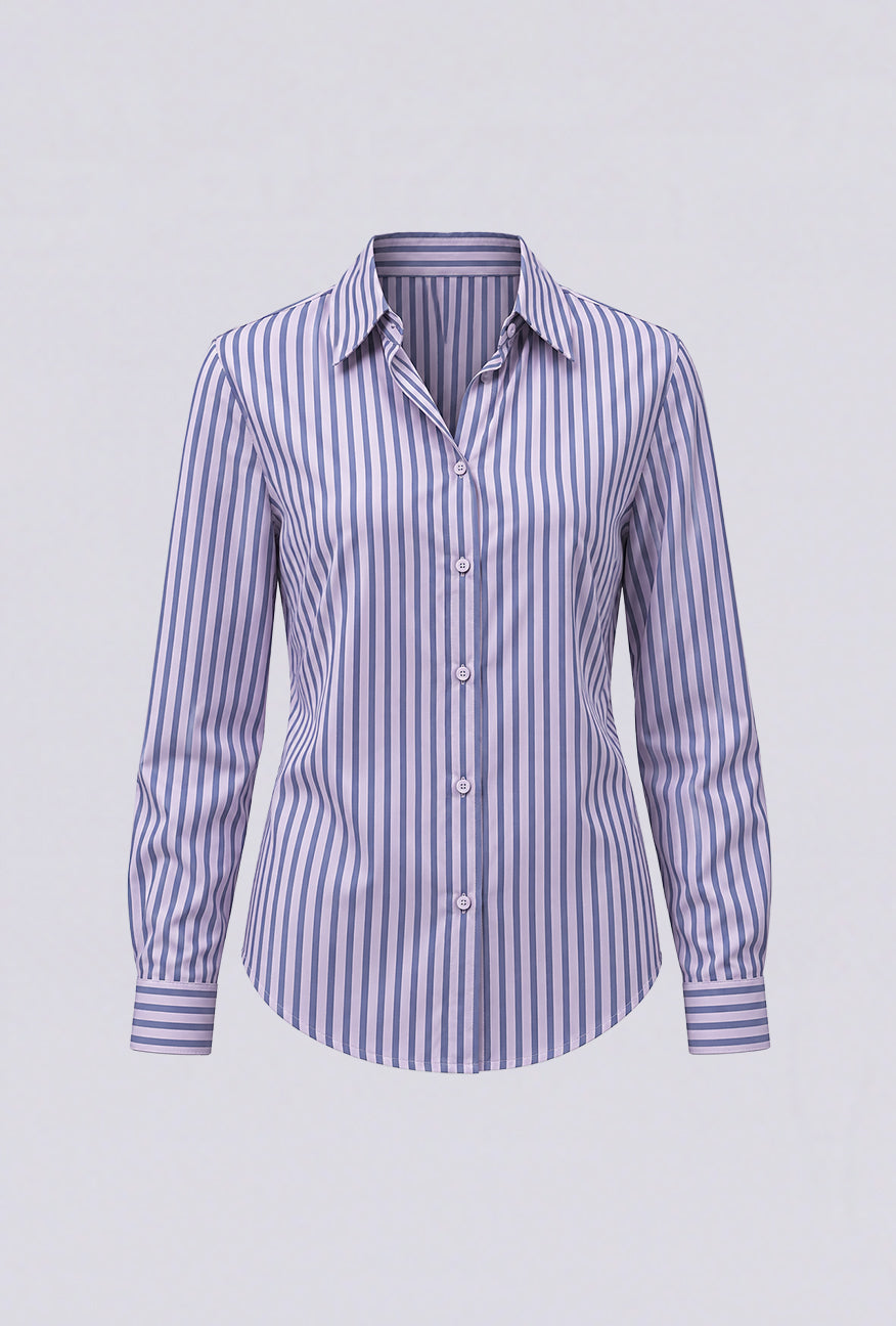 Kemeja Dyva Pink Grey